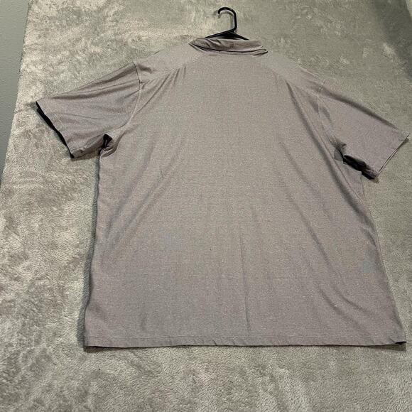 Nike Tiger Woods Collection Polo Shirt Mens 2XL Gray Golf Performance Stretch - Picture 7 of 8
